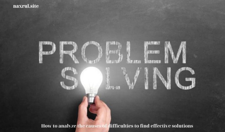 How to analyze the causes of difficulties to find effective solutions